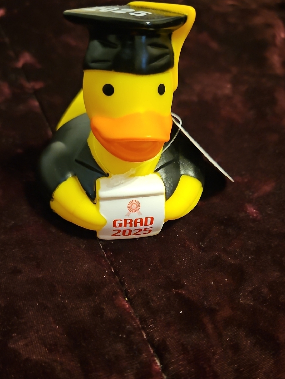 Graduation Rubber Duck - 'Grad 2025' in Yellow & Black